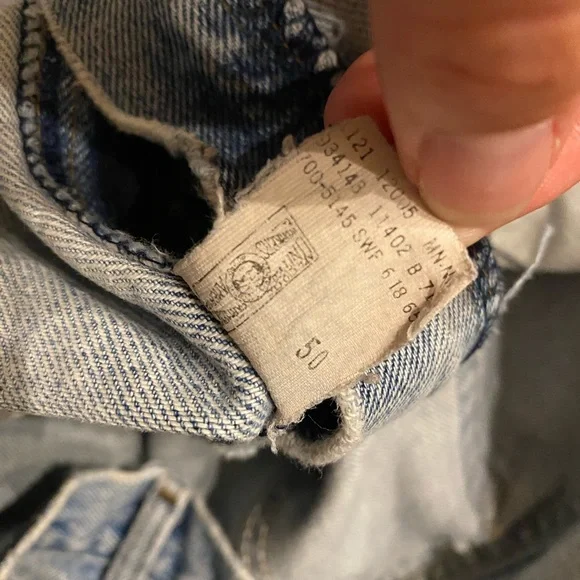 COPY - ✨LLBEAN Classic Vintage Super-Worn Broken-In Jeans Size 35x30 Unisex✨ - Picture 9 of 15